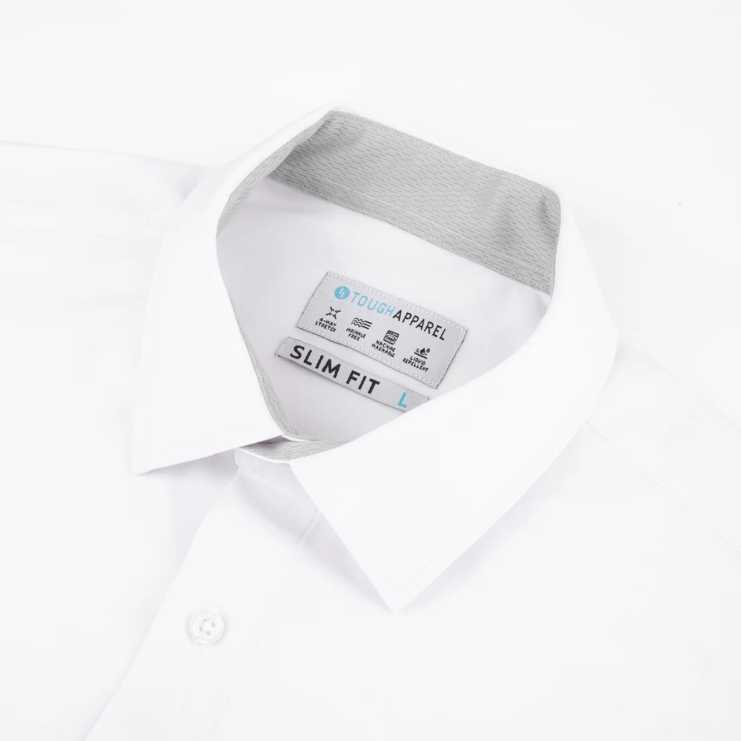 Hustle Dress Shirt - Short Sleeve White