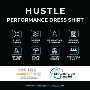 Hustle Dress Shirt - Long Sleeve White