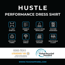 Load image into Gallery viewer, Hustle Dress Shirt - Short Sleeve White