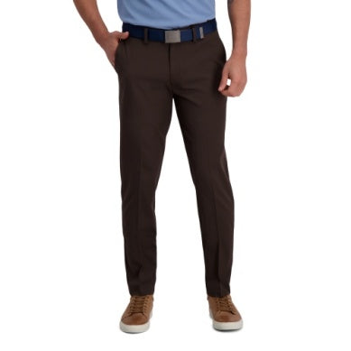 Haggar Cool Right Pant - 240 Brown Htr