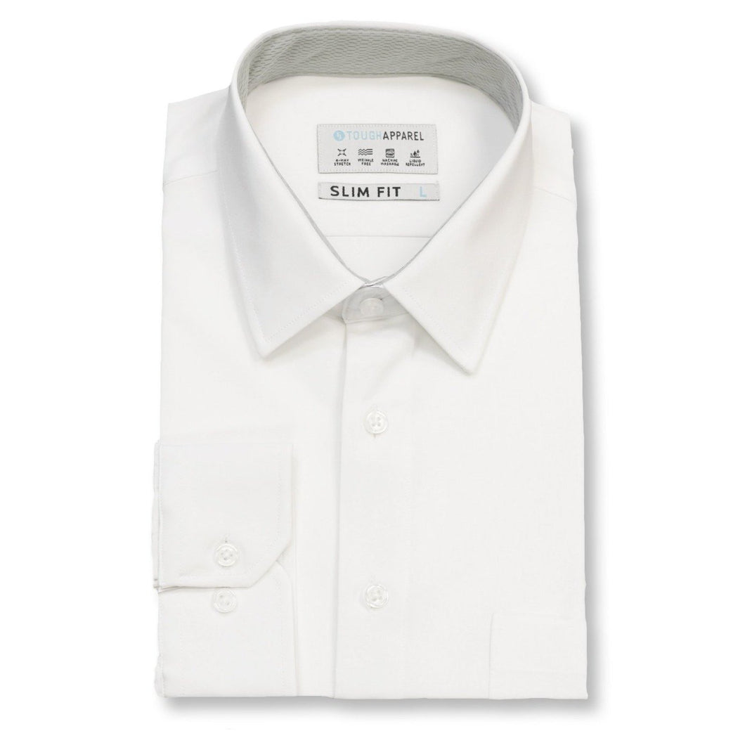 Hustle Dress Shirt - Long Sleeve White