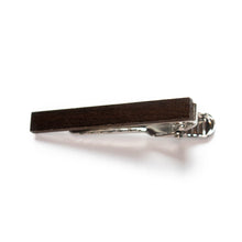 Load image into Gallery viewer, Dark Brown Wood Tie Bar - Tough Tie