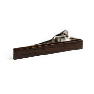 Dark Brown Wood Tie Bar - Tough Tie