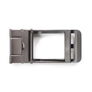 Traditional Style Gun Metal Buckle - Tough Tie