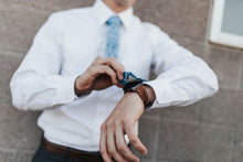 Load image into Gallery viewer, My Grandma Knit This Blue Ugly Christmas Sweater Tie Missionary Tie