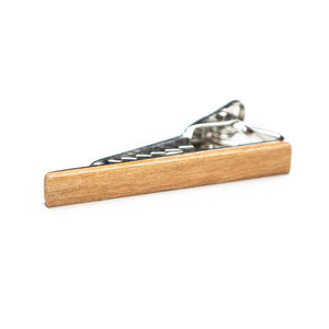 Light Brown Wood Tie Bar - Tough Tie