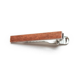 Medium Brown Wood Tie Bar - Tough Tie