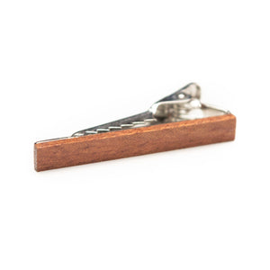 Medium Brown Wood Tie Bar - Tough Tie