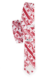 Rudolph’s Journey Red Ugly Christmas Sweater Tie - Missionary Tie
