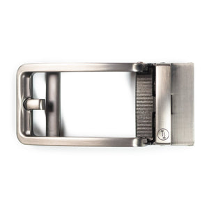 Traditional Style Silver Buckle - Tough Tie