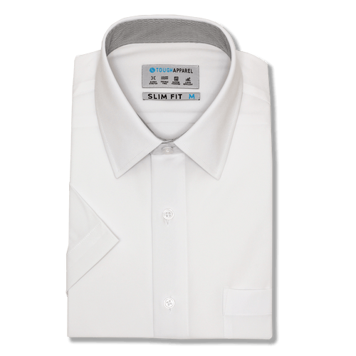 Hustle Dress Shirt - Short Sleeve White